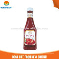 Niedriger Preis China Fabrik Lebensmittelzusatz 340g Haustierflasche süße Tomaten-Sauer-Sauce-Paste